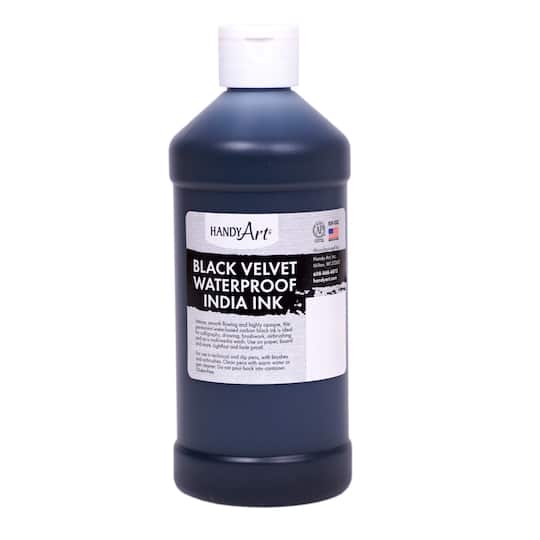Handy Art® 16oz. Black Velvet Waterproof India Ink